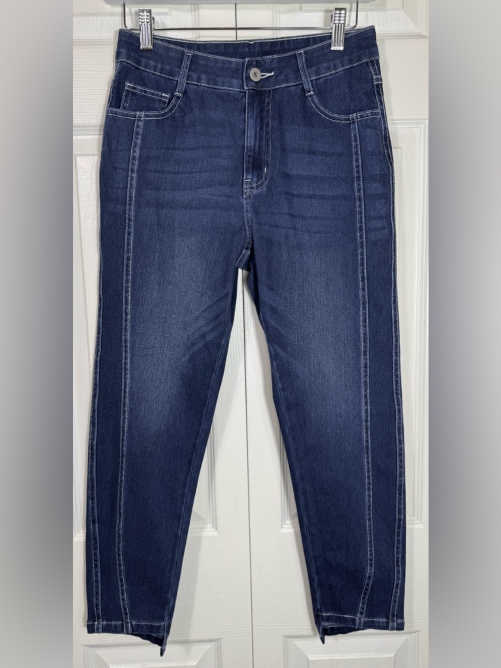 Halara Flex High Rise Front Seam Cropped Capri Jeans Petite S NWOT